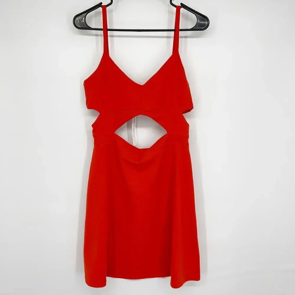 Susana Monaco A Line Cutout Dress Sunset Size Large NWT - Picture 5 of 12